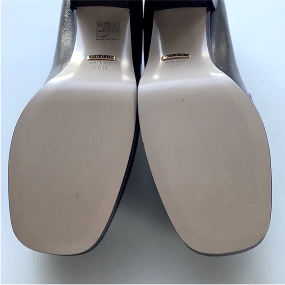 Gucci Houdan Black Leather Gold Horsebit Platform Slip On Loafers S 39 1/2 - Picture 12 of 12